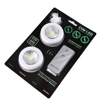 

Remote Sensing Led Bedroom Cob 50Lm Night Light Abs Durable Light Weight Wireless Remote Control Wall Lamp