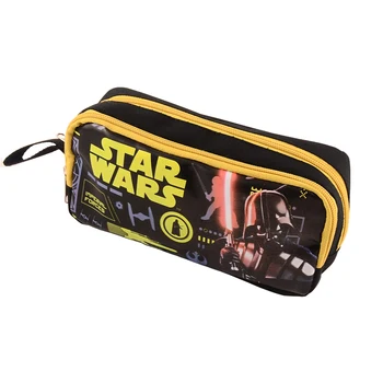 

1 pcs Star Wars new style pencil bag boys high quality nylon pencil case black knight children school supplies stationery
