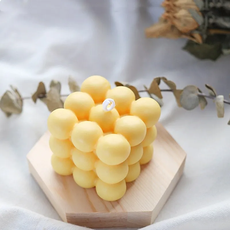 6 даже кубической формы силиконовые формы DIY подсвечник, мыло, мусс, глина, сухой Pez плесень ювелирные украшения плесень