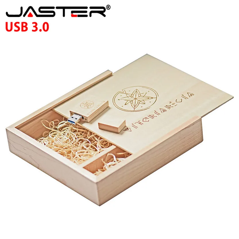 JASTER 2 в 1 USB 3,0 деревянный флеш-накопитель 64 ГБ 32 ГБ 16 ГБ 4 ГБ Емкость U диск USB ручка-накопитель смартфон карта памяти