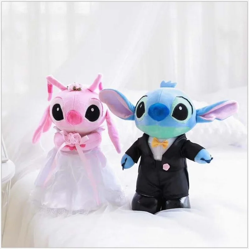mixed color Kawaii Мультфильм свадебное платье стежка плюшевые детские мягкие игрушки животные домашнее свадебное украшение Рождественские подарки на день Святого Валентина - Цвет: mixed color