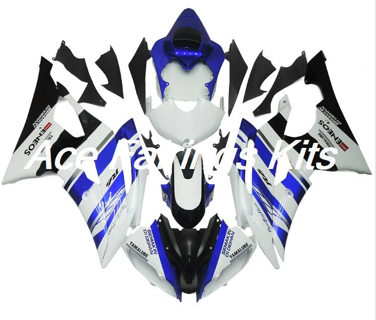 4 подарки ABS мотоцикл Полный Обтекатель Набор подходит для YAMAHA YZF-R6 2008- ABS пластик Cowlings обтекатель комплект Хороший Синий