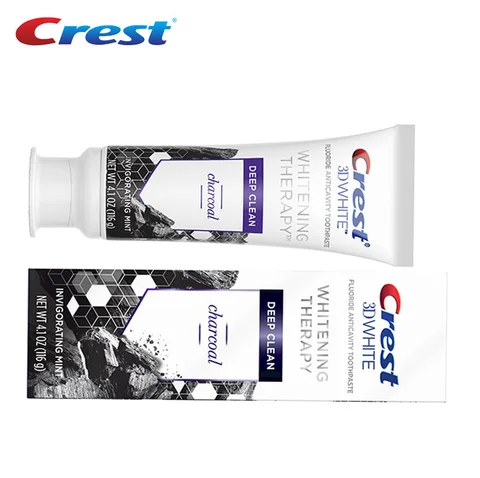 3D White Toothpaste Brilliance + Advanced Stain Protection Vibrant Peppermint Teeth Whitening Tooth Paste Squeezer 1 Tube