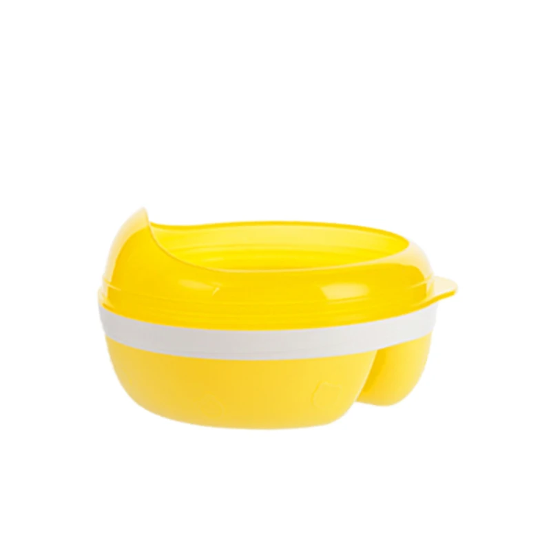 H41-116Yellow Hogokids, предотвращающая проливание PP, детское блюдо, посуда для кормления, Детские тренировочные блюда, Детская миска, миска для кормления, столовая посуда - Цвет: H41-116Yellow
