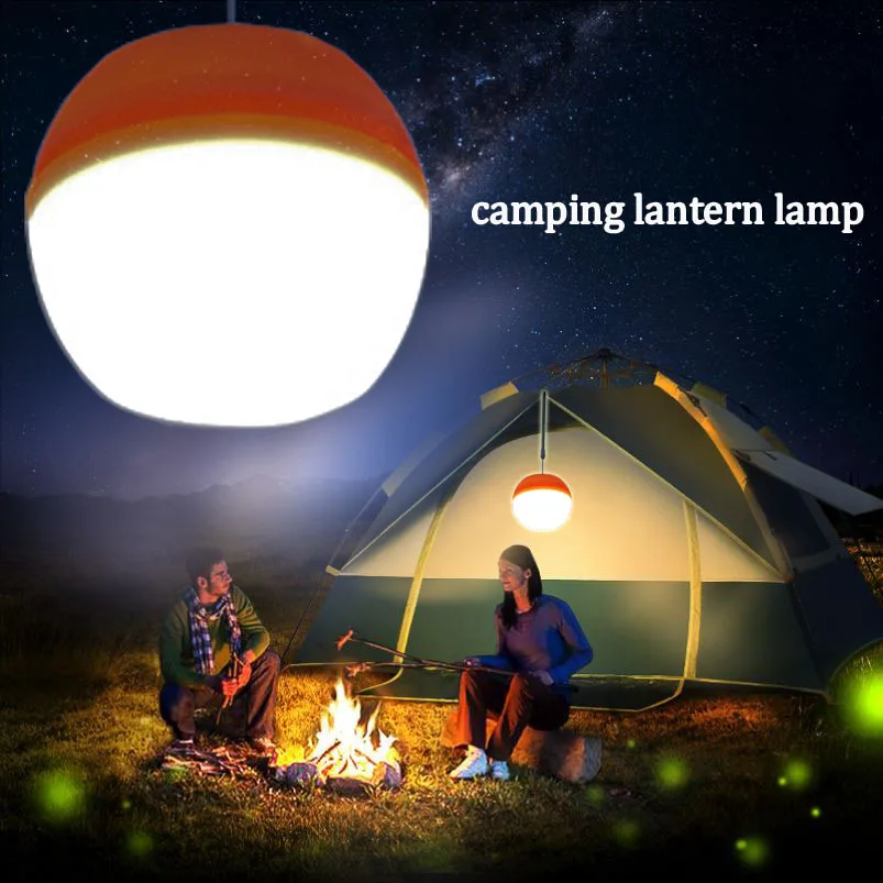 Portable LED Tent Lantern Outdoor USB Rechargeable Camping Torch Power Bank Lamp 