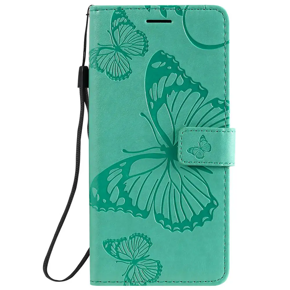 Кожаный чехол-книжка с бабочкой для телефона s для Xiao mi Red mi Note 8 7 Pro 8A 8T mi 9T Note 10 A3 Pro чехол с ремешком и отделением для карт