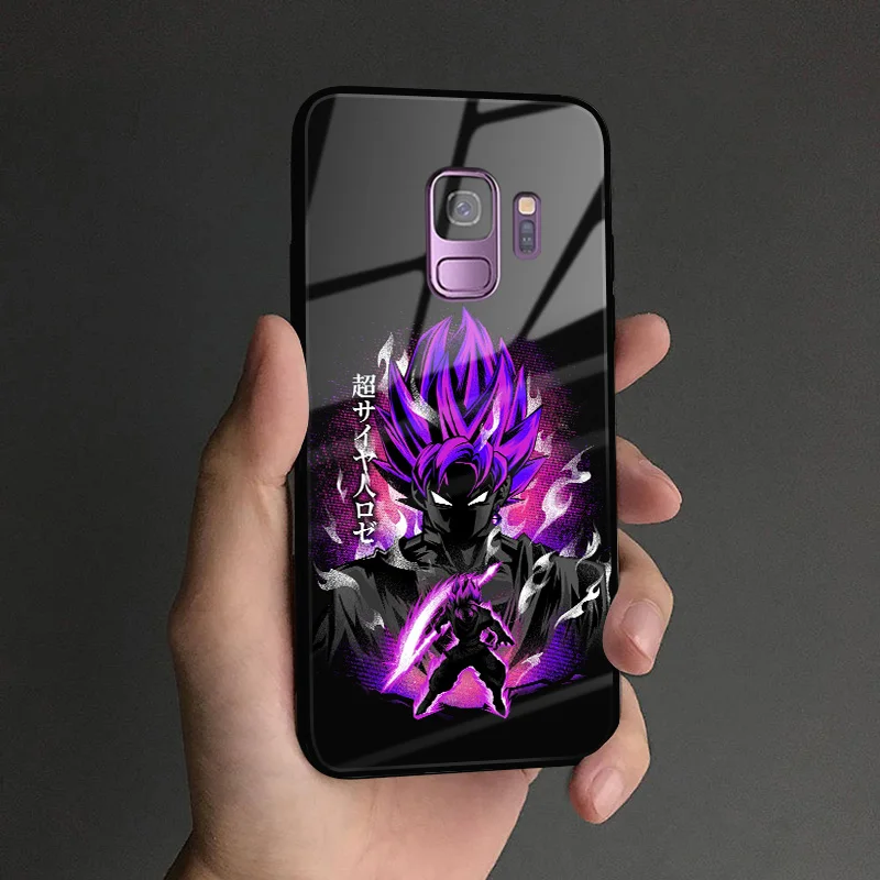 AE 2324 Dragon Ball Super DBS Goku аниме мягкий силиконовый стеклянный чехол для телефона, чехол для samsung Galaxy S8 S9 S10e S10 Note 8 9 10 Plus - Цвет: AE 2324