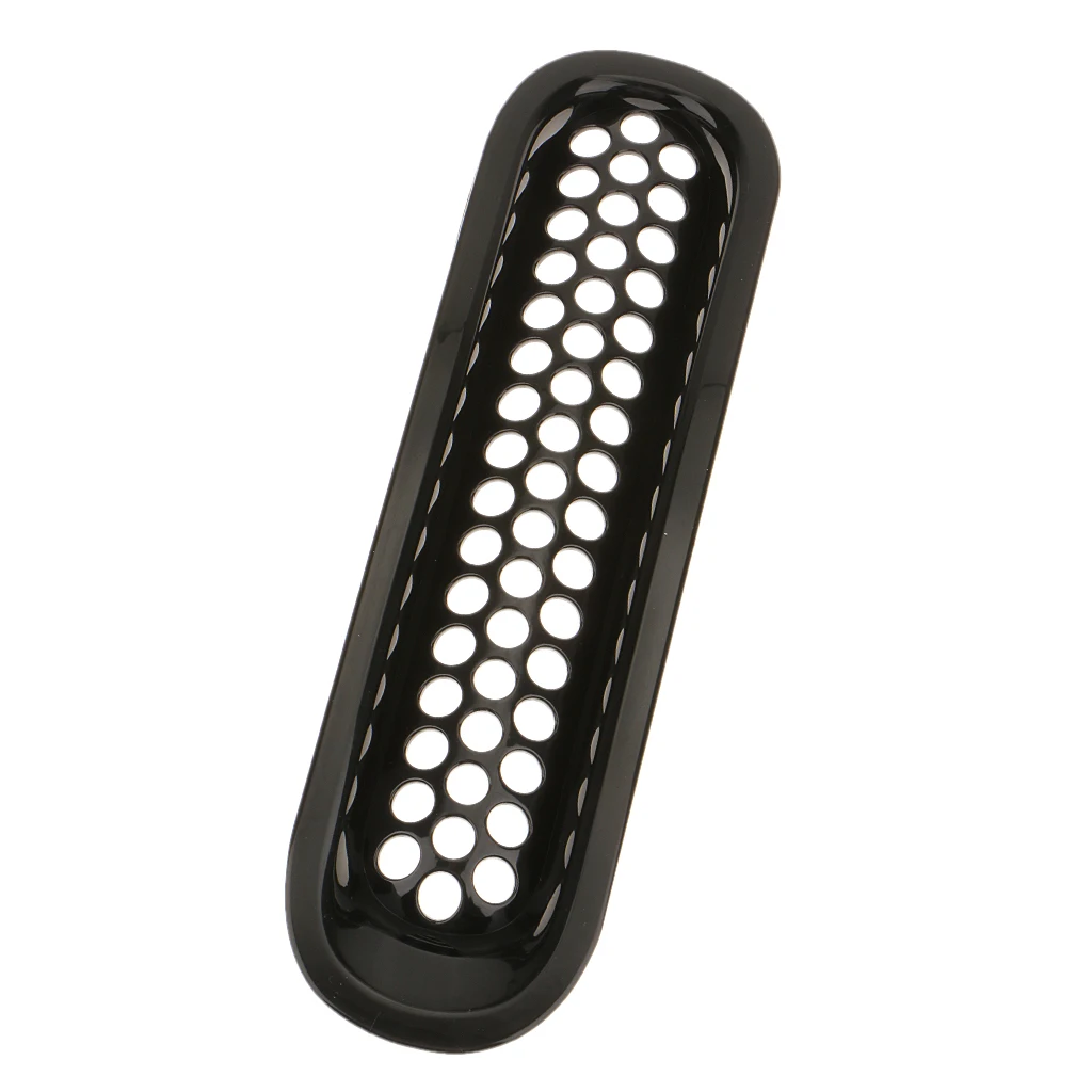 7pcs Replacement Mesh Grill Matte Black Front Grille for Jeep Wrangler JK Rubicon