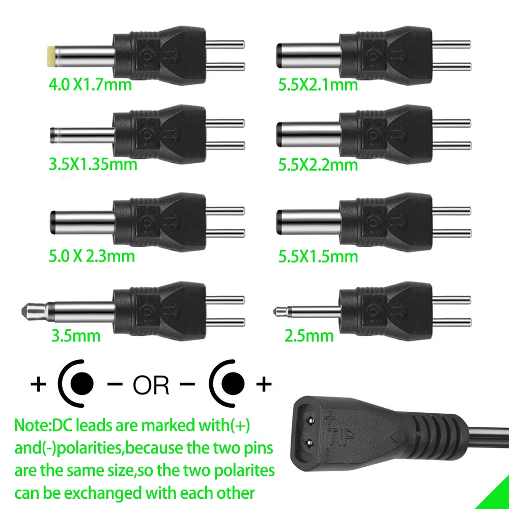 Fonte de Alimentação para Lcd Universal Adaptador Reversível Polaridade Multi Tensão dc Led Light Strip Roteador Hub Alto-falante 30w ac - Image 2