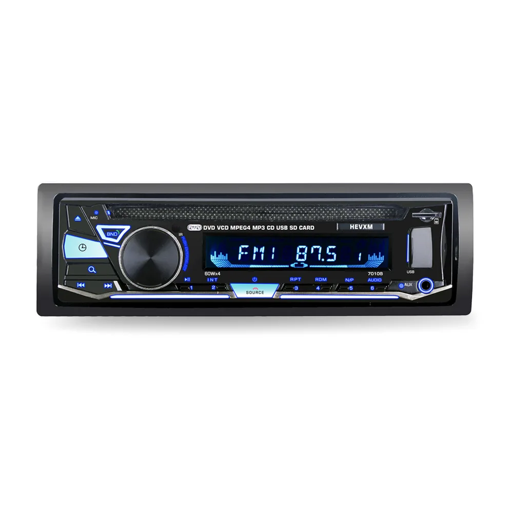 

New Products On-board DVD Player Bluetooth Car CD Player Hands-Free Calling Card Instert Play FM Radio 7010B