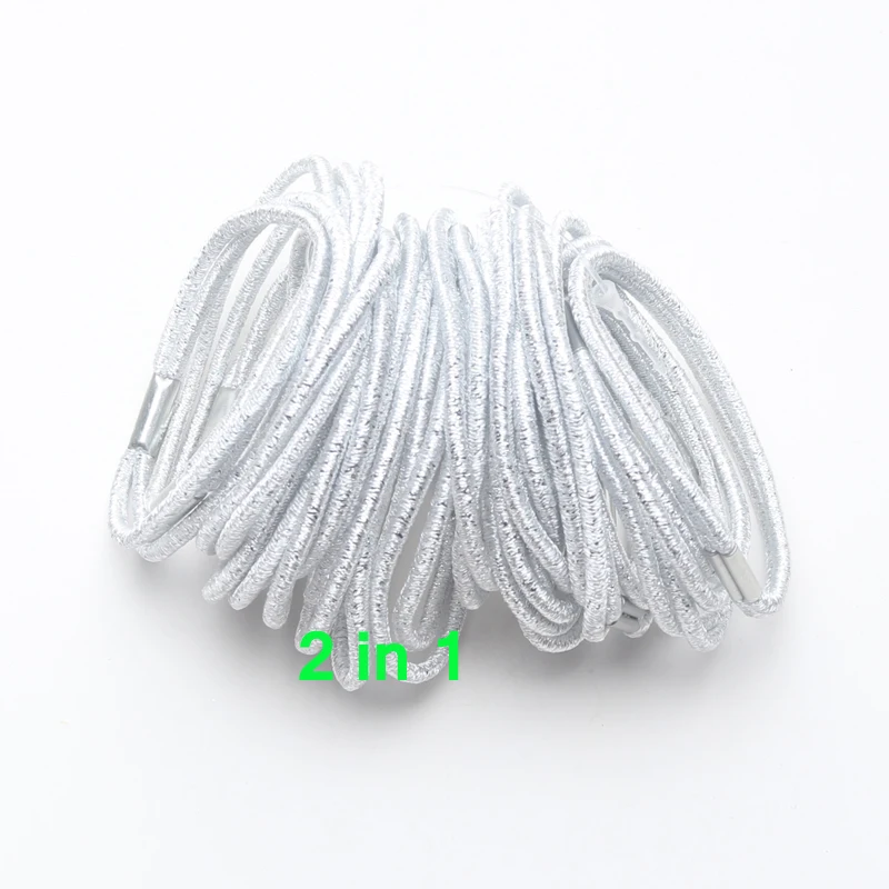 Silver 20 Pcs 2 in 1