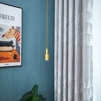 

Modern Simple Jacquard Thickening and Shading Curtains for Living Dining Room Bedroom.
