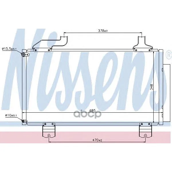 Конденсер Honda Accord Viii 2.0i, 2.4i 940114 Nissens арт. 940114