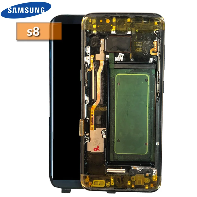 Без ожога тени 5 8 ''оригинальная рамка дисплея для samsung Galaxy S8 G950 G950F G950U G950W8 lcd