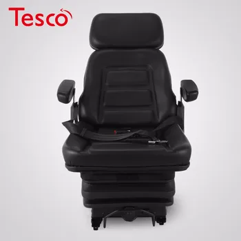 

New Low Profile Suspension Seat With Armrest Dozer Backhoe Tractor Skid Steer TO Russia