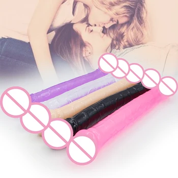 Sex U Shape Double Big Dildo Vagina Anal Women Gay Lesbian Double Ended Dong Penis Artificial Penis Doble Pene Sex Toys 2