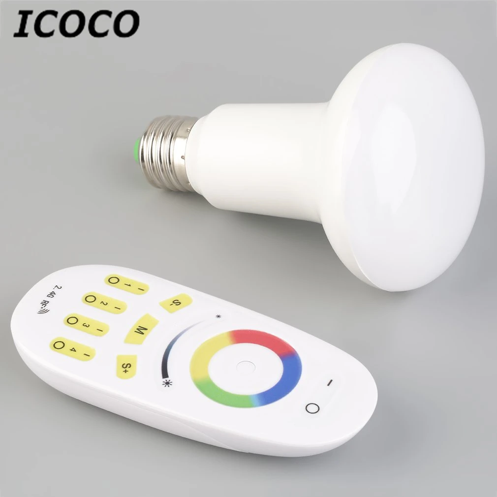 ICOCO E27 2,4G Milight Wifi контроллер RGBW Пульт дистанционного управления 6 Вт 9 Вт PAR30 Светодиодный светильник RGBW лампа высокого качества горячая Распродажа вспышки