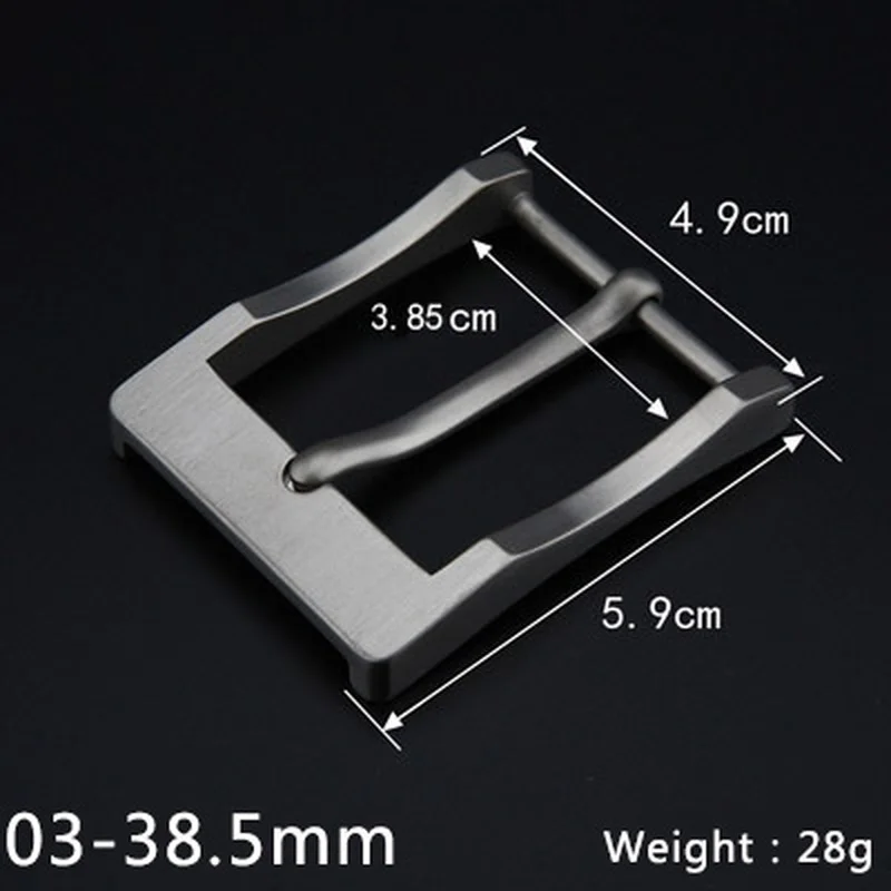 Meetee 1pc High-grade Pure Titanium Alloy Belt Buckle Anti-allergy Pin Buckle Belt Head Clip DIY Jeans Leathercrafts Accessories