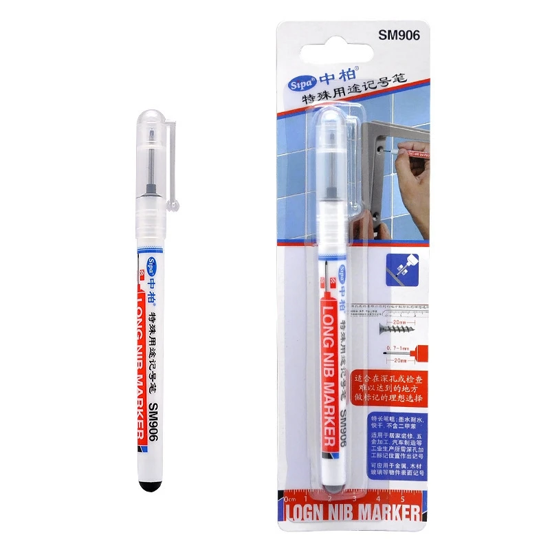 20mm-Deep-Hole-Long-Nib-Marker-Pens-Multi-function-depth-marker-Home-Decoration-Paper-metal-glass