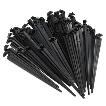 

50Pcs C-Shaped Garden 4 / 7mm Drip Irrigation Pipe Bracket Bracket Fixed Rod Drip Irrigation Irrigation Fittings