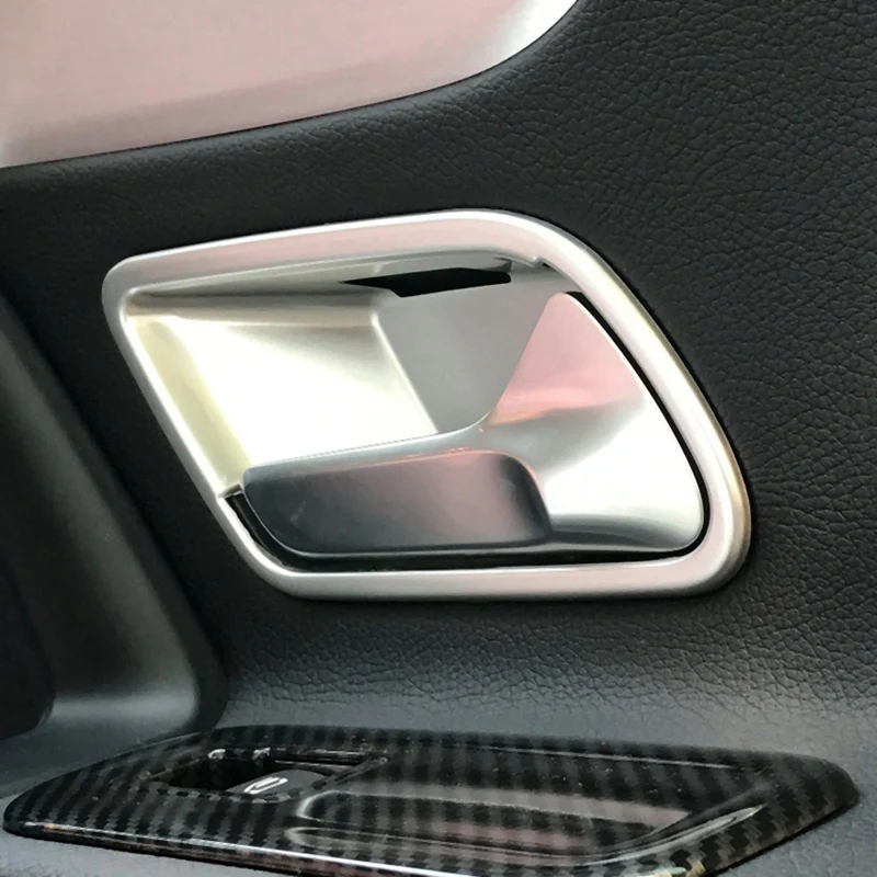 4 шт Автомобильная накладка на внутреннюю дверную ручку, обрезная наклейка для Mercedes-Benz a-класса W177 A180 A200 A220 A250