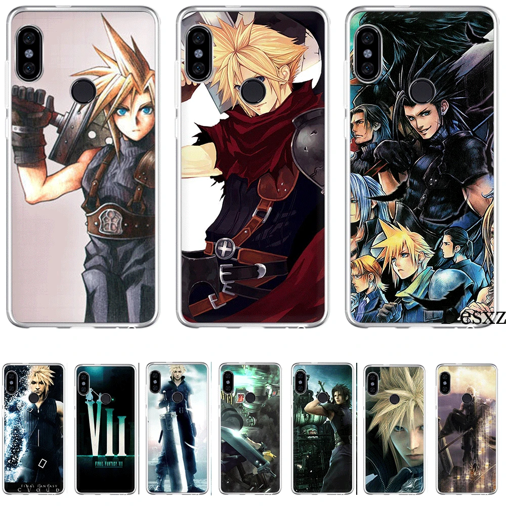 

Mobile Phone Case For Xiaomi Mi F1 9 9T MAX 3 A3 Pro CC9 CC9E 5 5S 6 Mix 2S 8 A1 A2 5X 6X Lite Hard Cover Final Fantasy VII FF7