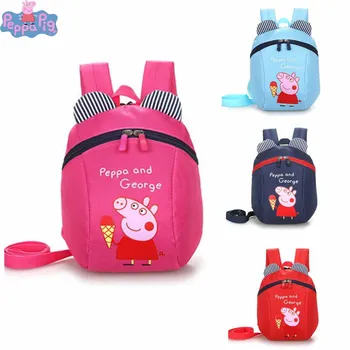 

Peppa Pig George Bag Cartoon Anime Character Children Schoolbag Backpack Plush Children's Backpack Birthday Holiday Gift
