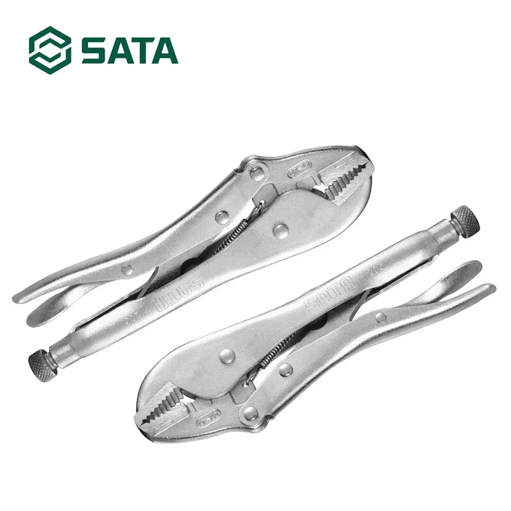 SATA " 10" щипцы с фиксатором Прямой челюсти многофункциональный прямой рот быстро блокировать батарею инструменты 71202