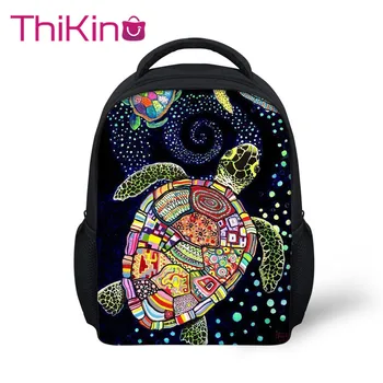 

Thikin Sea turtle Girls Preschool Book Backpack for Kids Pupil's School bags School Supplies Boys Bookbags Students Daybag