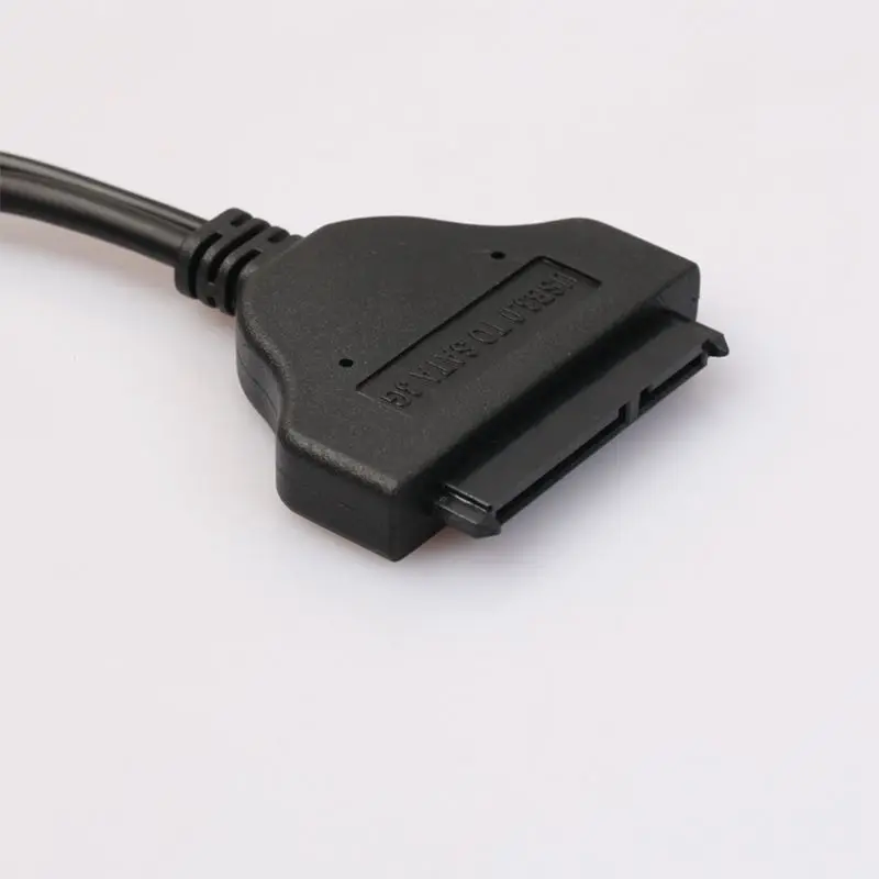 USB 3,0 на Sata 22pin данные расширенный кабель питания адаптер для 2,5 дюймов HDD жесткий диск Драйвер Кабель, 0,15 м/0,5 фута, черный