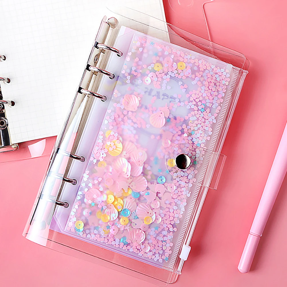 A6 17cm 6 Holes Cover Round Ring Binder File Folder Monthly Plan Refill Paper, A5 Refill Paper for A5 21cm