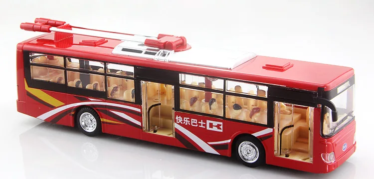 Jiaye Metal Car Single Bus Electric Vehicles Model CHILDREN'S Toy Public Car Individual Package