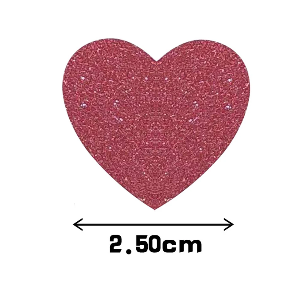 100-500pcs Heart Stickers for Envelopes Valentine's Day Sparkling Heart  Stickers Decorative Love Stickers Holiday Decoration