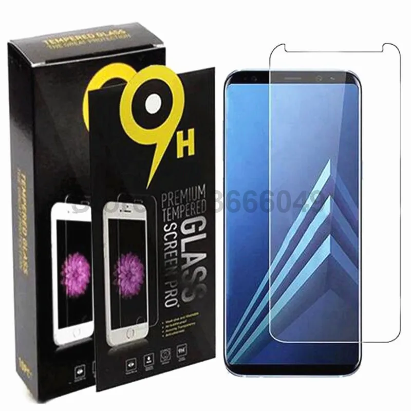Для Samsung A10e A20e A20 Core A40 A40S A60 A70 A80 A90 A9 A9 Pro Экран протектор 2.5D регулярные с уровнем твердости 9H закаленное Стекло