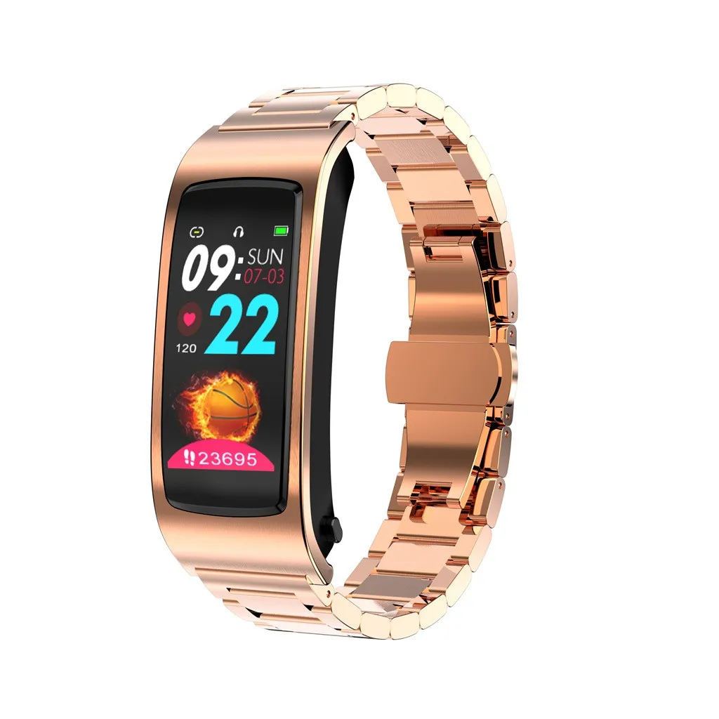 Smartwatch Браслет Blueteeth гарнитура 2 в 1 вызов Спорт Фитнес браслет Смарт часы беспроводные устройства Relógio Inteligente