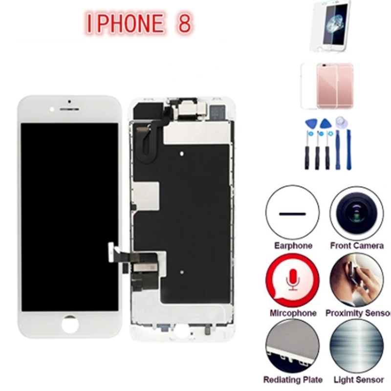 

Top quality For iPhone 8 LCD Screen With Touch Digitizer Full Assembly Replacement 4.7" inches For iPhone 8 LCD Display