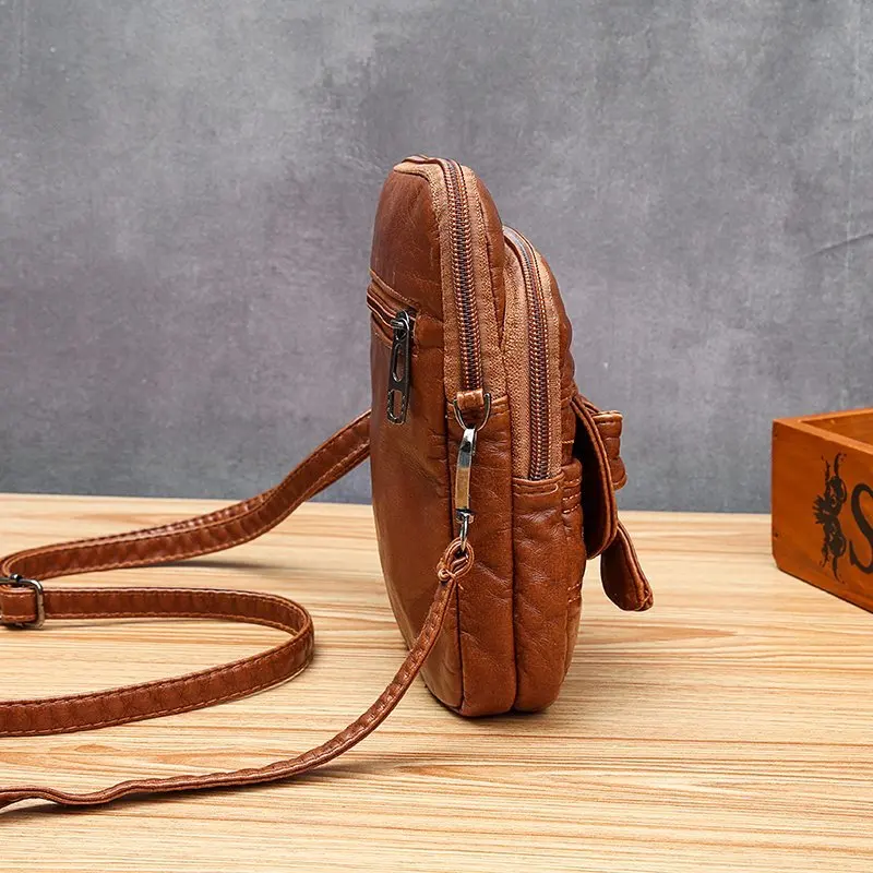 Высококачественные модные повседневные сумки через плечо для женщин кожаная