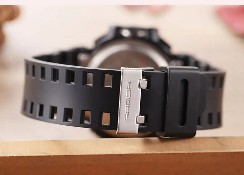 Sanda открытый Leger Mannen Horloges светодиодный Digitale Klok водонепроницаемый спортивный Многофункциональный ELE 24 uur Week Kalender Datum reloj hombre