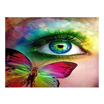 

5D Diamond Painting Kit, Beautiful Eyes Diamond Painting Kits Cross Stitch Full Drill Crystal Painting for Home, Office