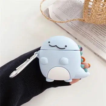 

For Airpods Pro 2 1 Cute Dinosaur Lanyard Bluetooth Wireless Silicone Case Cover R91A