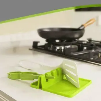 

Silicone Utensil Rest with Drip Pad Heat-Resistant Free Spoon Holder Kitchen Utensil Holder For Spoons Utensils Holder Organizer
