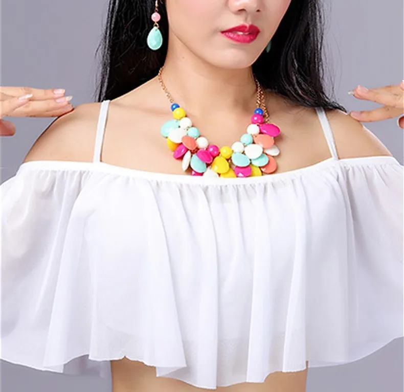 White BellyDance Costume Oriental Suit India Belly Dance Clothing Indian Sexy Dresses For Women Danse Orientale Gypsy Skirt Sari