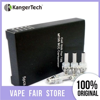 

Original 5pcs Original Kangertech T3S/MT3S Coil Unit for KangerTech T3S EGo/MT3S 3ml BCC EGo Clear Cartomizer E-cig Vaporizer