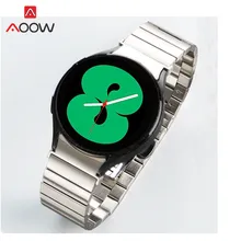 

No Gaps Stainless Steel Strap for Samsung Galaxy Watch4 40mm 44mm /Watch 4 Classic 42mm 46mm Curved End Metal Replacement Band