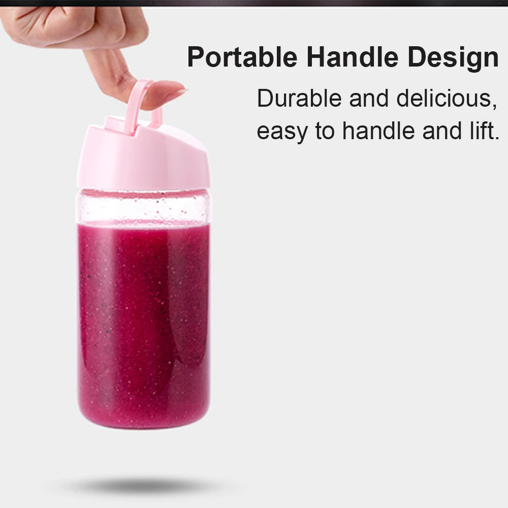 450ml Portable Screw Juicer Electric USB Juices Smoothie Press Blenders Machine Mixer Mini Juicer Cup Maker Can Be Power Bank