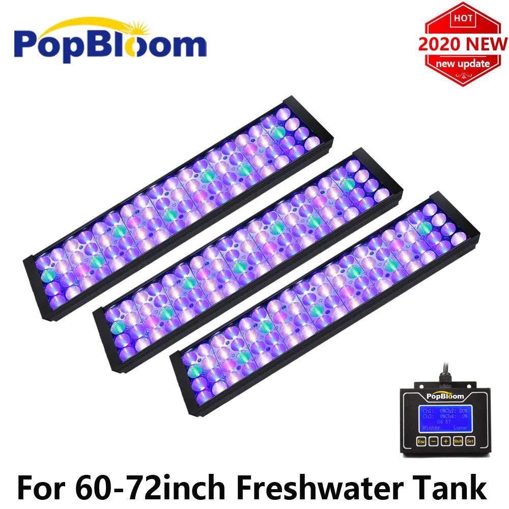 3 шт. аквариумная лампа PopBloom светодиодное освещение для аквариума растения