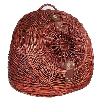 

Portable willow weave net red cat nest pet nest portable semi-closed woven cat nest small dog removable and washable kennel