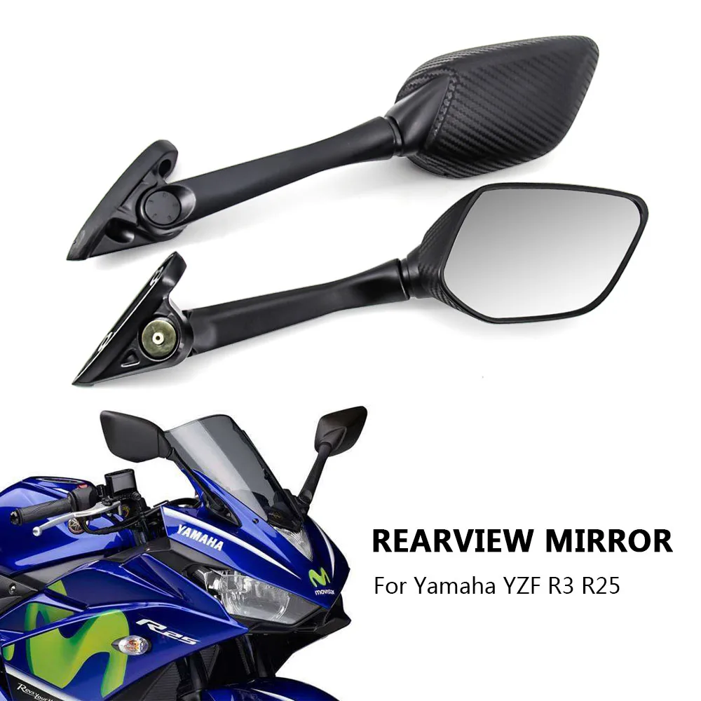 Motorcycle Rear View Rearview Mirror Motorbike Side Mirrors For YAMAHA YZF R3 R25 R15 YZF-R3 YZF-R25 YZFR3 2014 2015 2016 2017 | Автомобили