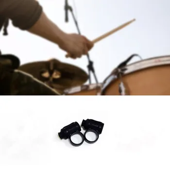 

2 Pcs Drum Stick Controller Drummer Fixture Rotate Silicone Anti Slip Clip Assist Grip Tools Fingers Beginner Elastic Ring