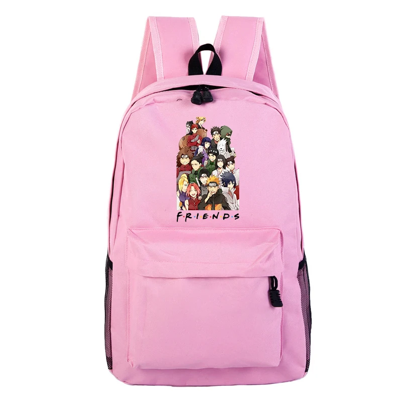 Mochila Friends Наруто рюкзак аниме школьные сумки для девочек-подростков женский рюкзак для ноутбука дорожные сумки розовый рюкзак